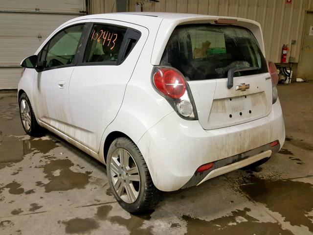 KL8CD6S98FC788803 - 2015 CHEVROLET SPARK 1LT WHITE photo 3