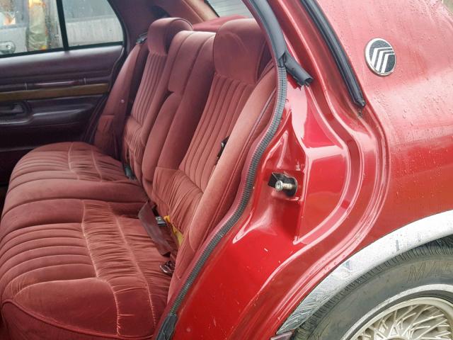 2MELM75W7RX646494 - 1994 MERCURY GRAND MARQ RED photo 6