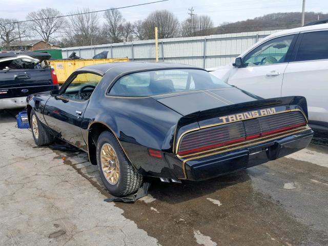 2W87K9N105147 - 1979 PONTIAC TRANS AM BLACK photo 3