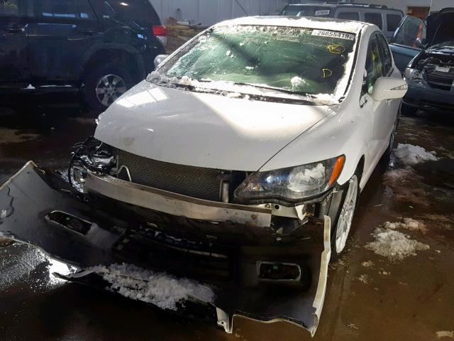 2HHFD56789H200999 - 2009 ACURA CSX TECHNO WHITE photo 2