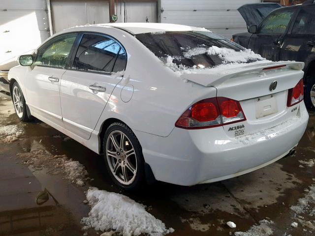 2HHFD56789H200999 - 2009 ACURA CSX TECHNO WHITE photo 3