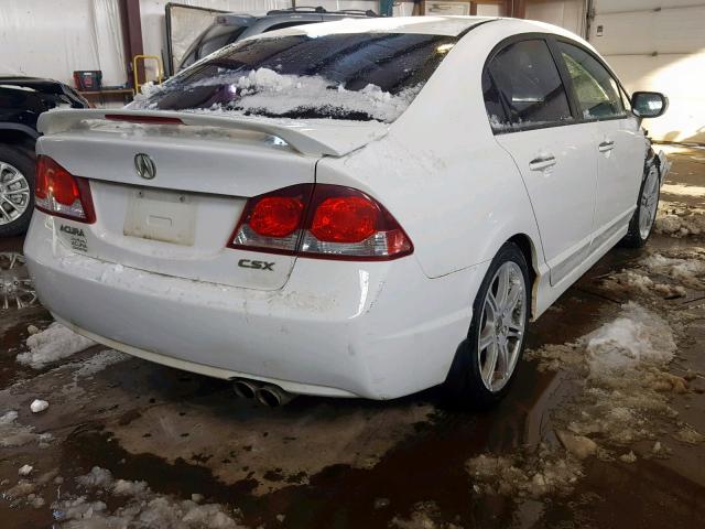 2HHFD56789H200999 - 2009 ACURA CSX TECHNO WHITE photo 4