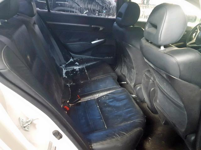 2HHFD56789H200999 - 2009 ACURA CSX TECHNO WHITE photo 6