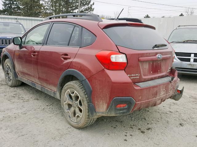 JF2GPAVC8D2873946 - 2013 SUBARU XV CROSSTR RED photo 3