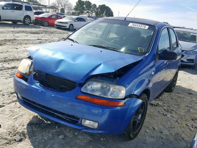 KL1TD56606B566786 - 2006 CHEVROLET AVEO BASE ლურჯი ფოტო 2