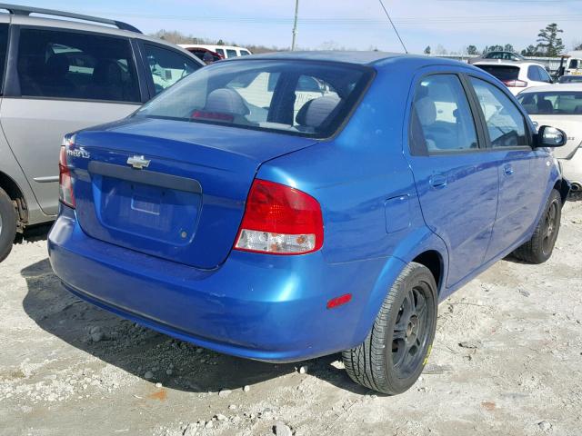 KL1TD56606B566786 - 2006 CHEVROLET AVEO BASE ლურჯი ფოტო 4