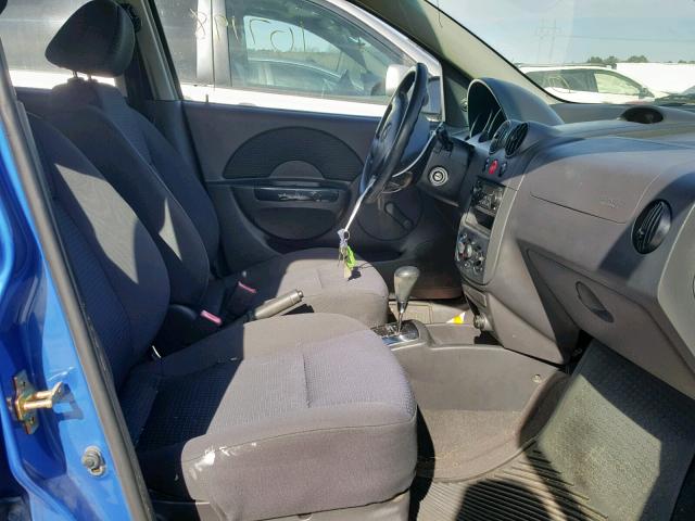 KL1TD56606B566786 - 2006 CHEVROLET AVEO BASE ლურჯი ფოტო 5