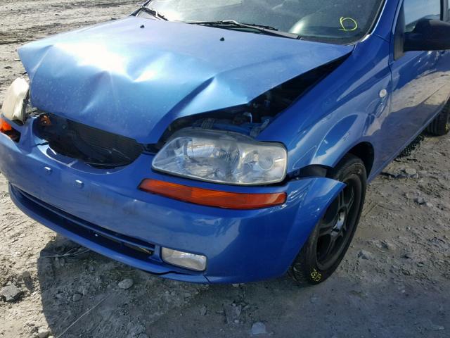 KL1TD56606B566786 - 2006 CHEVROLET AVEO BASE ლურჯი ფოტო 9