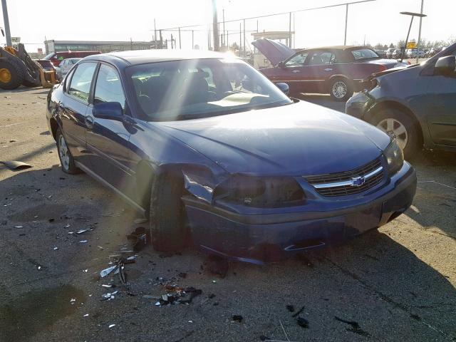 2G1WF52E149112373 - 2004 CHEVROLET IMPALA BLUE photo 1