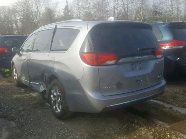 2C4RC1GG6JR272406 - 2018 CHRYSLER PACIFICA L GRAY photo 3