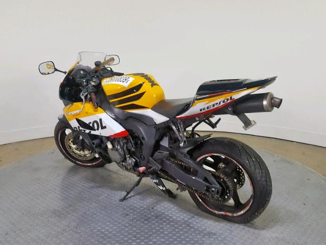 JH2SC57165M100154 - 2005 HONDA CBR1000 RR YELLOW photo 6