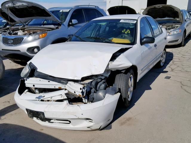 1G1JF52F447360444 - 2004 CHEVROLET CAVALIER L WHITE photo 2