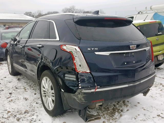 1GYKNCRSXHZ122950 - 2017 CADILLAC XT5 PREMIU BLUE photo 3