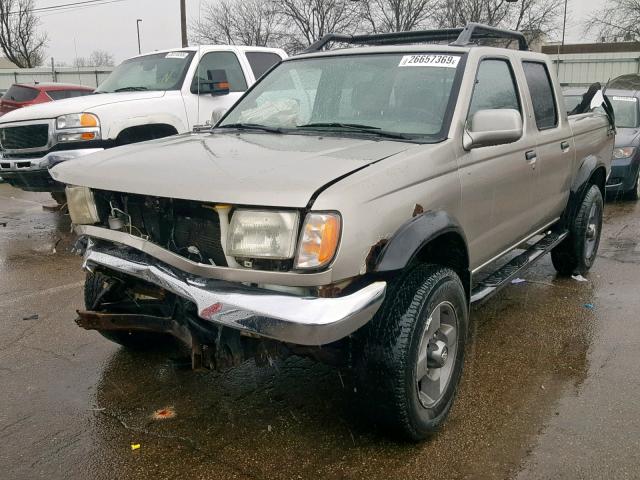 1N6ED27Y5YC385841 - 2000 NISSAN FRONTIER C GRAY photo 2