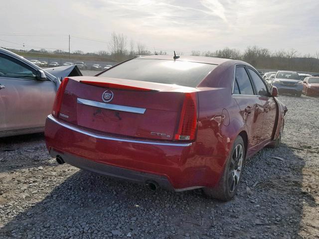 1G6DT57V080200303 - 2008 CADILLAC CTS HI FEA RED photo 4