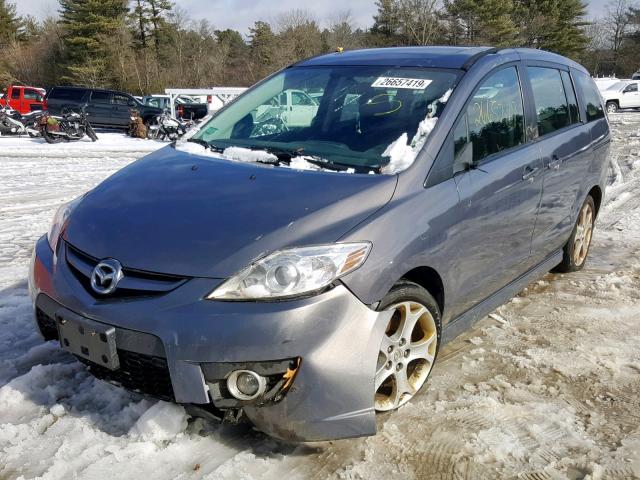 JM1CR2WL9A0382627 - 2010 MAZDA 5 GRAY photo 2