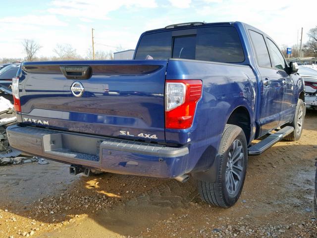 1N6AA1E58HN555849 - 2017 NISSAN TITAN SV BLUE photo 4