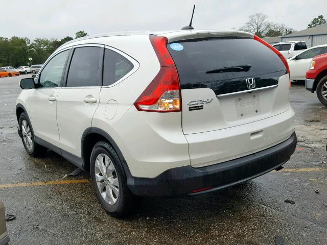 5J6RM3H70EL029173 - 2014 HONDA CR-V EXL WHITE photo 3