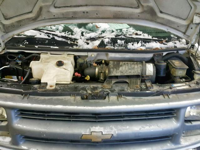 1GCFG15W221118296 - 2002 CHEVROLET EXPRESS G1 WHITE photo 7