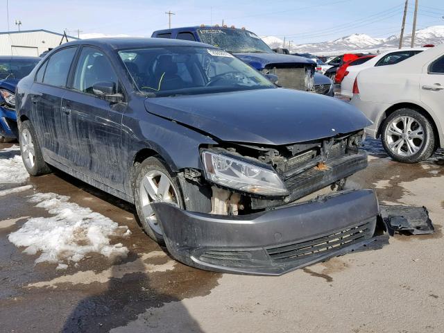 3VWLL7AJ5CM359816 - 2012 VOLKSWAGEN JETTA TDI GRAY photo 1