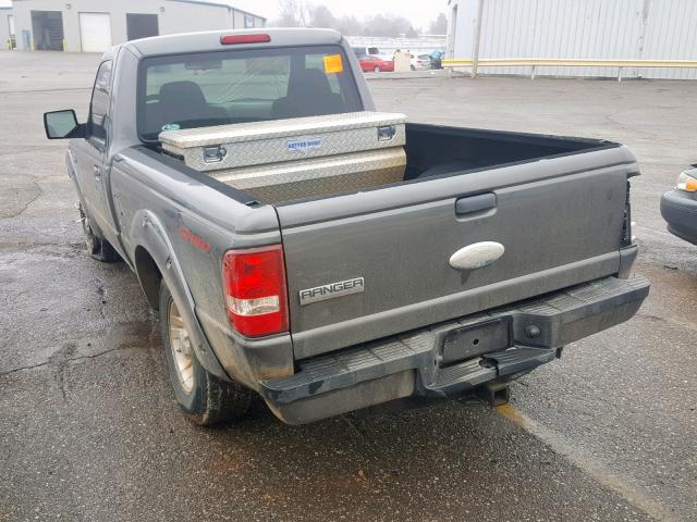 1FTYR10D49PA10889 - 2009 FORD RANGER SILVER photo 3
