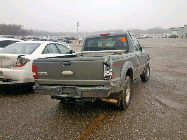 1FTYR10D49PA10889 - 2009 FORD RANGER SILVER photo 4