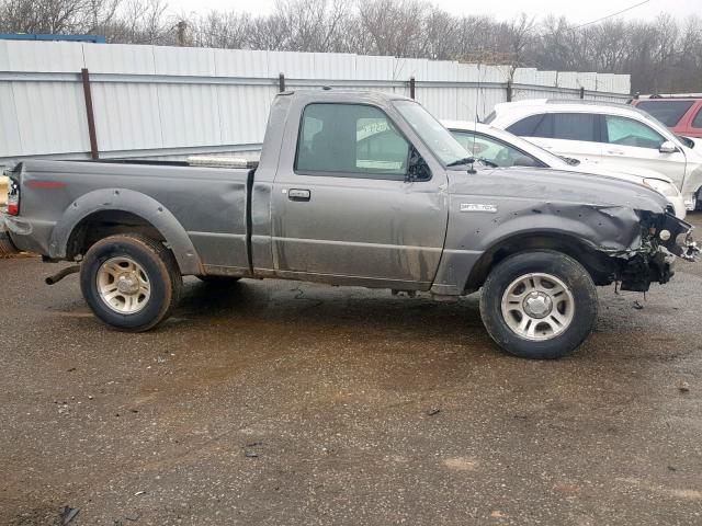 1FTYR10D49PA10889 - 2009 FORD RANGER SILVER photo 9