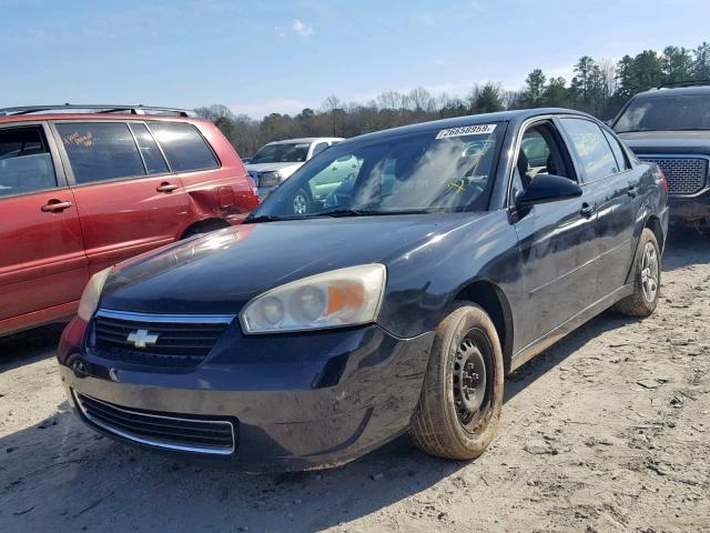 1G1ZS58F57F306506 - 2007 CHEVROLET MALIBU LS BLACK photo 2