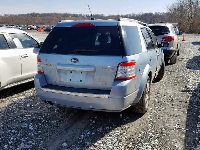 1FMDK06W38GA34164 - 2008 FORD TAURUS X L BLUE photo 4