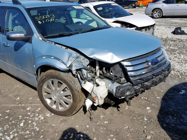 1FMDK06W38GA34164 - 2008 FORD TAURUS X L BLUE photo 9