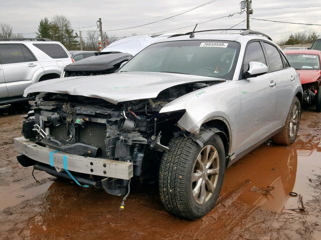 JNRAS08W57X208979 - 2007 INFINITI FX35 SILVER photo 2