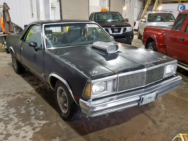 1W80JAK436258 - 1980 CHEVROLET EL CAMINO BLACK photo 1