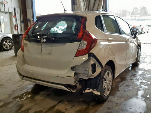 3HGGK5H46KM710454 - 2019 HONDA FIT LX WHITE photo 4