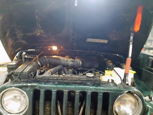 1J4FA29P7YP773645 - 2000 JEEP WRANGLER / GREEN photo 7