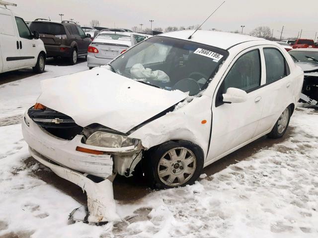 KL1TJ52674B253486 - 2004 CHEVROLET AVEO LS WHITE photo 2