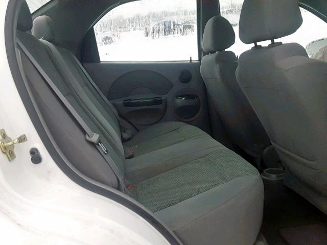KL1TJ52674B253486 - 2004 CHEVROLET AVEO LS WHITE photo 6