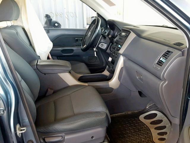 5FNYF28186B023059 - 2006 HONDA PILOT LX BLUE photo 5