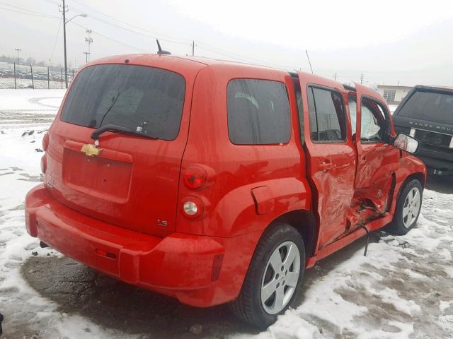 3GNCA13D08S654314 - 2008 CHEVROLET HHR LS Կարմիր լուսանկար 4