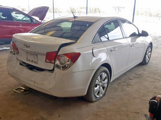 1G1PA5SH6E7140105 - 2014 CHEVROLET CRUZE LS WHITE photo 4