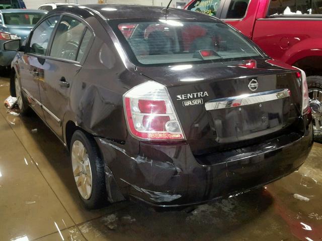 3N1AB6AP5AL691692 - 2010 NISSAN SENTRA 2.0 BROWN photo 3