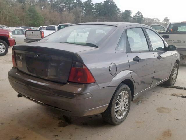 1FAHP34N37W246513 - 2007 FORD FOCUS ZX4 GRAY photo 4