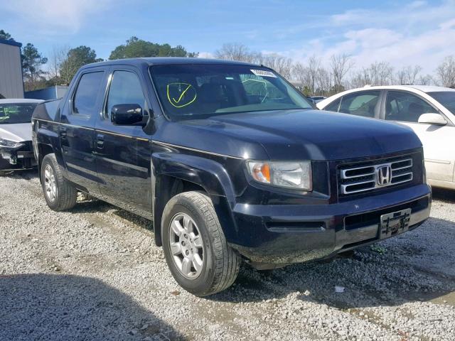 2HJYK16496H537141 - 2006 HONDA RIDGELINE BLACK photo 1