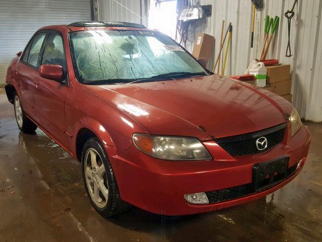 JM1BJ226821576726 - 2002 MAZDA PROTEGE DX RED photo 1