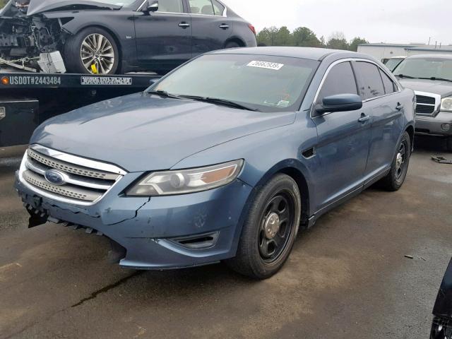 1FAHP2HW1AG132007 - 2010 FORD TAURUS SEL BLUE photo 2