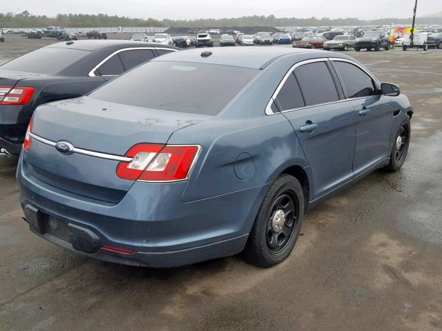 1FAHP2HW1AG132007 - 2010 FORD TAURUS SEL BLUE photo 4