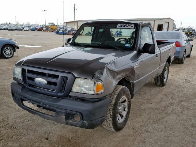 1FTYR10D57PA61847 - 2007 FORD RANGER GRAY photo 2