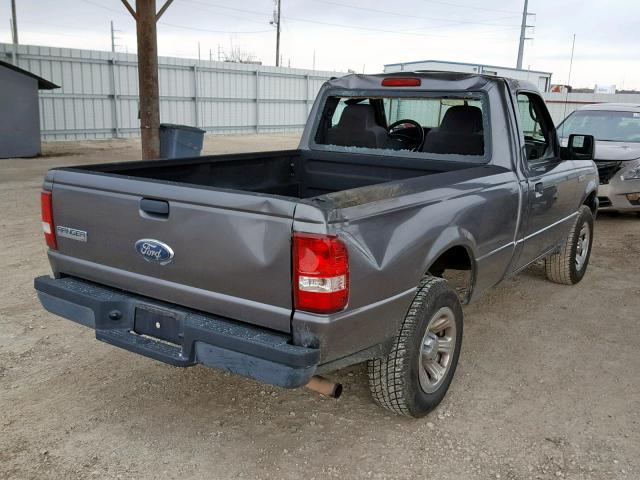 1FTYR10D57PA61847 - 2007 FORD RANGER GRAY photo 4