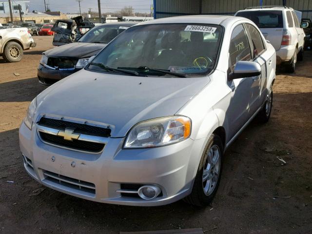 KL1TG5DE3BB230173 - 2011 CHEVROLET AVEO LT SILVER photo 2