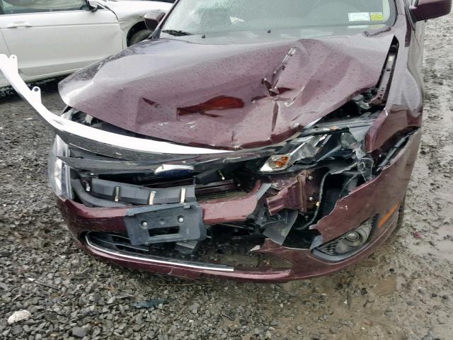 3FAHP0HA6BR165328 - 2011 FORD FUSION SE BURGUNDY photo 7