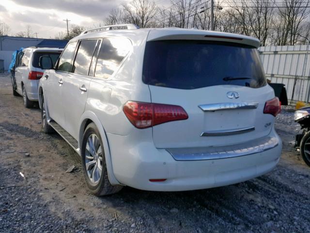 JN8AZ2NF8H9640861 - 2017 INFINITI QX80 BASE WHITE photo 3